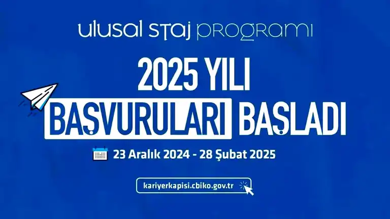 Ulusal Staj Programı 2025 Başvuruları Açıldı!